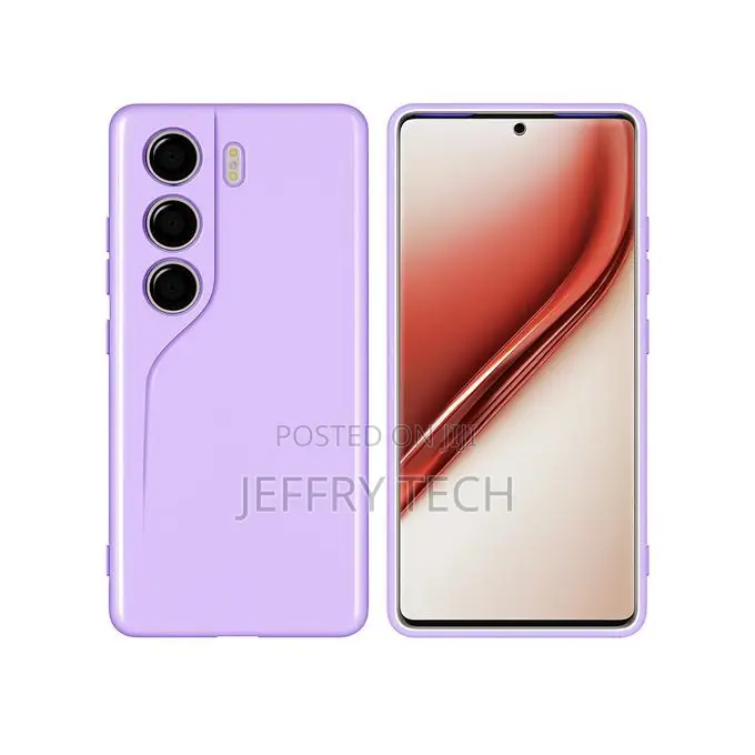 Soft Silicone Slim Fit Cover Case for TECNO Camon 40 Pro - Purple