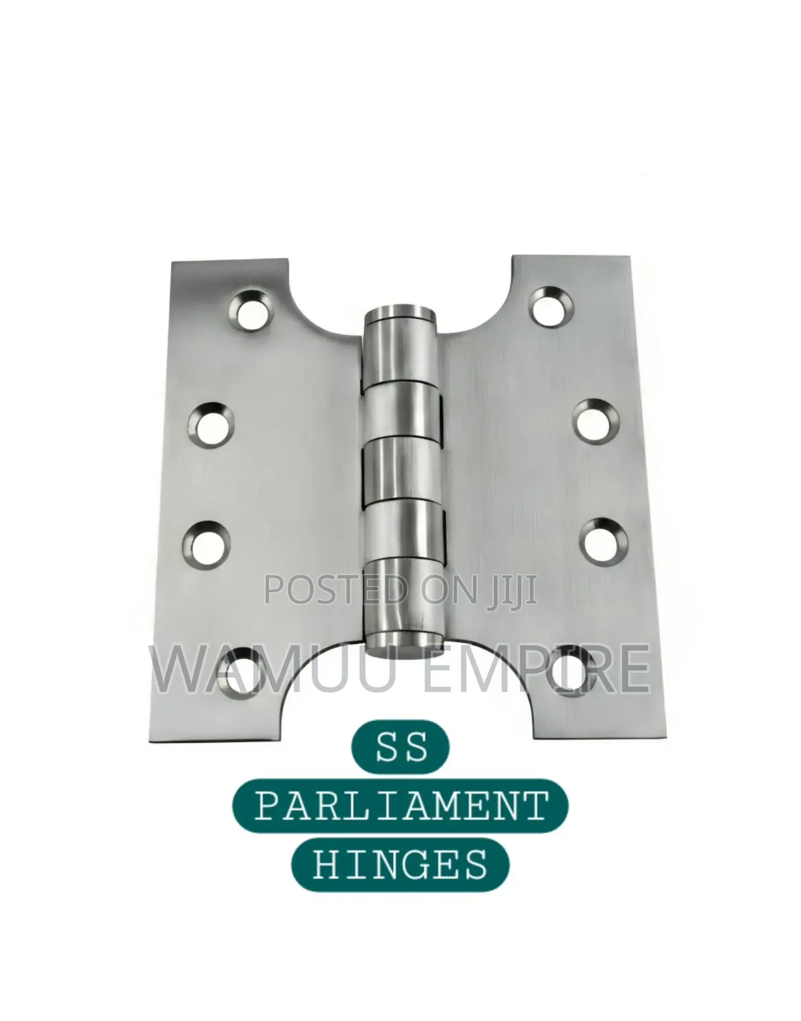 Brass Parliament Hinges Feature an Extended Knuckle