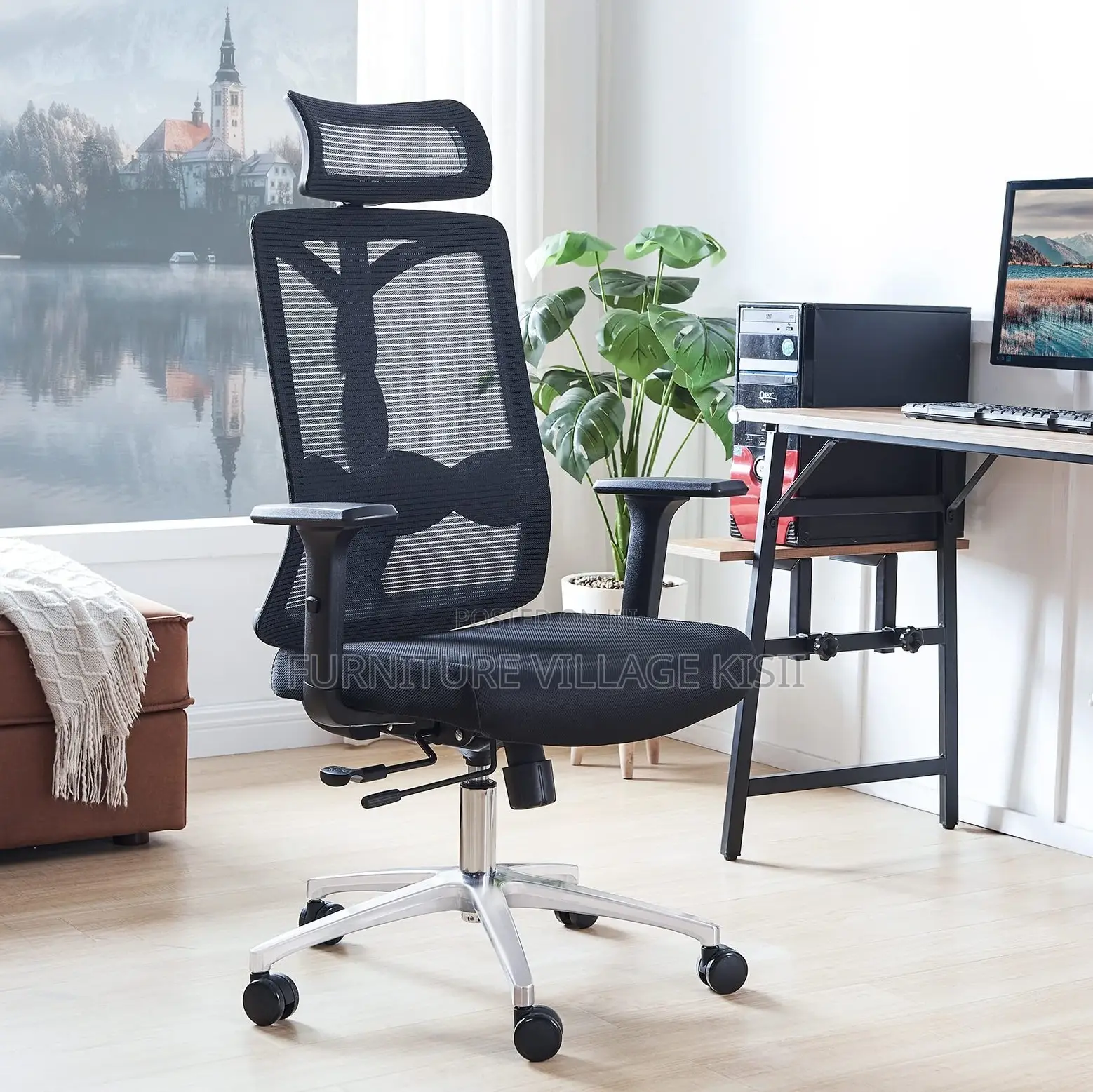 Office Chair; Orthopedic High Back Mesh