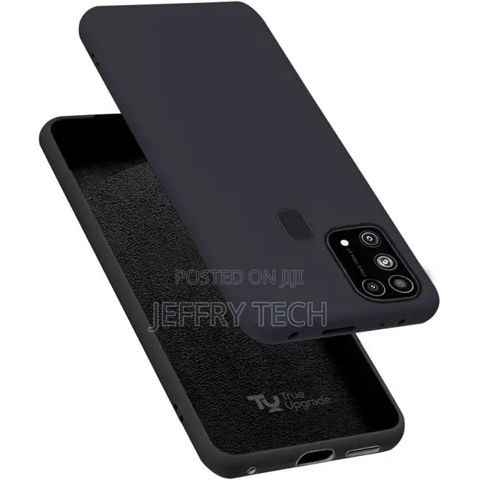 Soft Silicone Back Cover for Samsung Galaxy M31s - Black, Anti-Fingerp