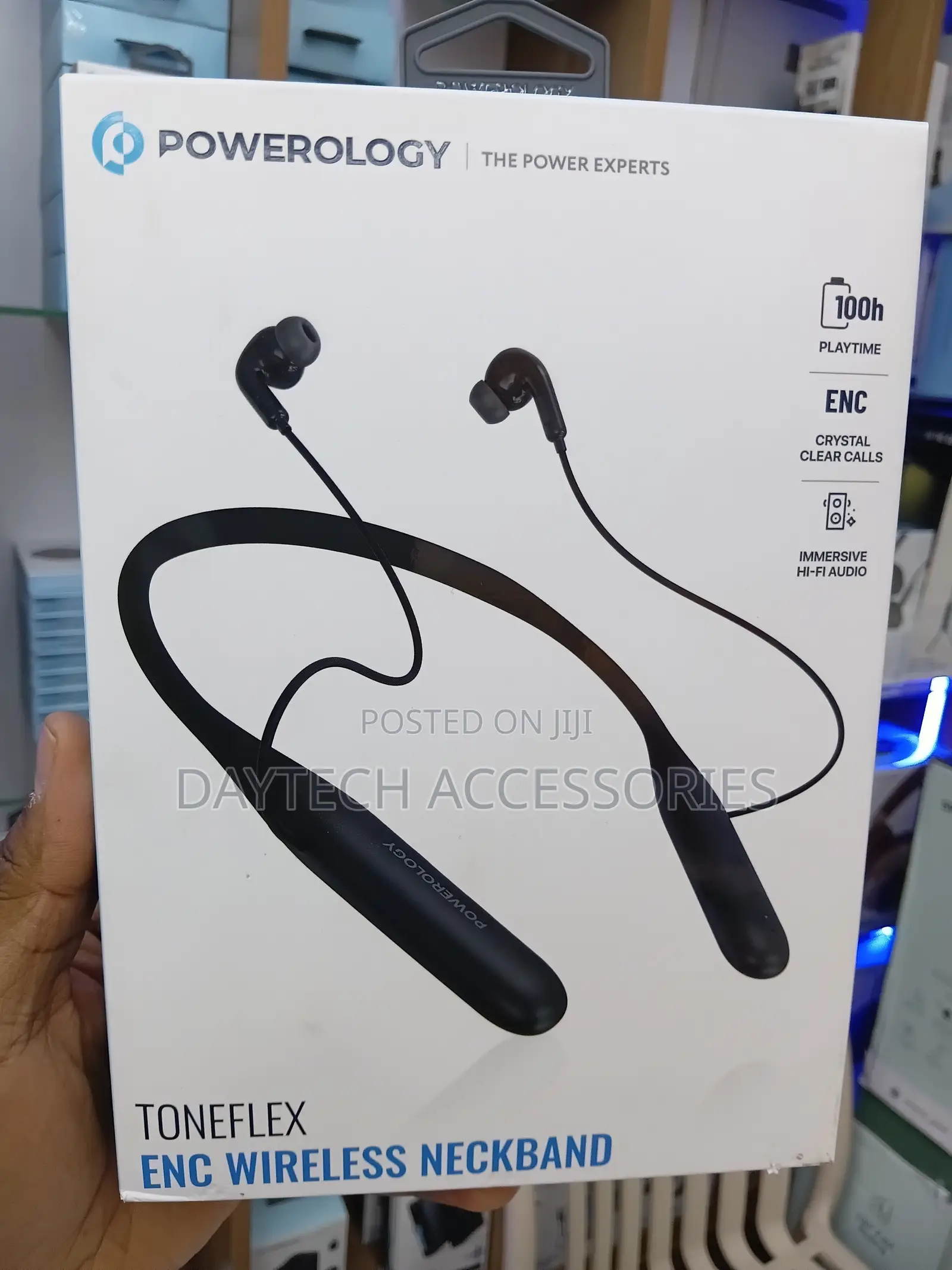 The Powerology Toneflex ENC Wireless in-Ear Bluetooth Neckband