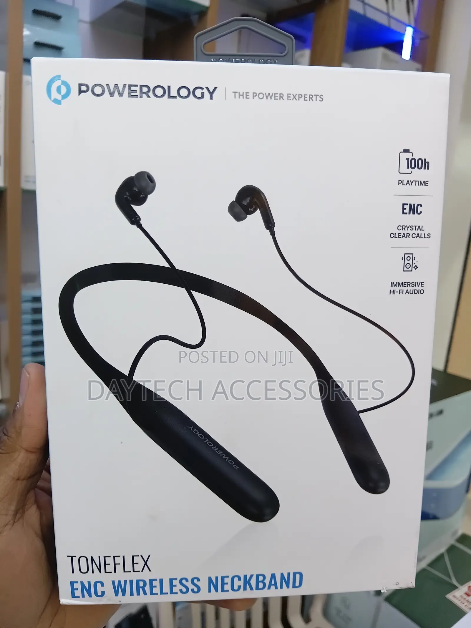 The Powerology Toneflex ENC Wireless in-Ear Bluetooth Neckband