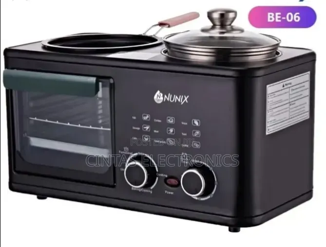 Nunix BE-06 3-in-1 Breakfast Maker