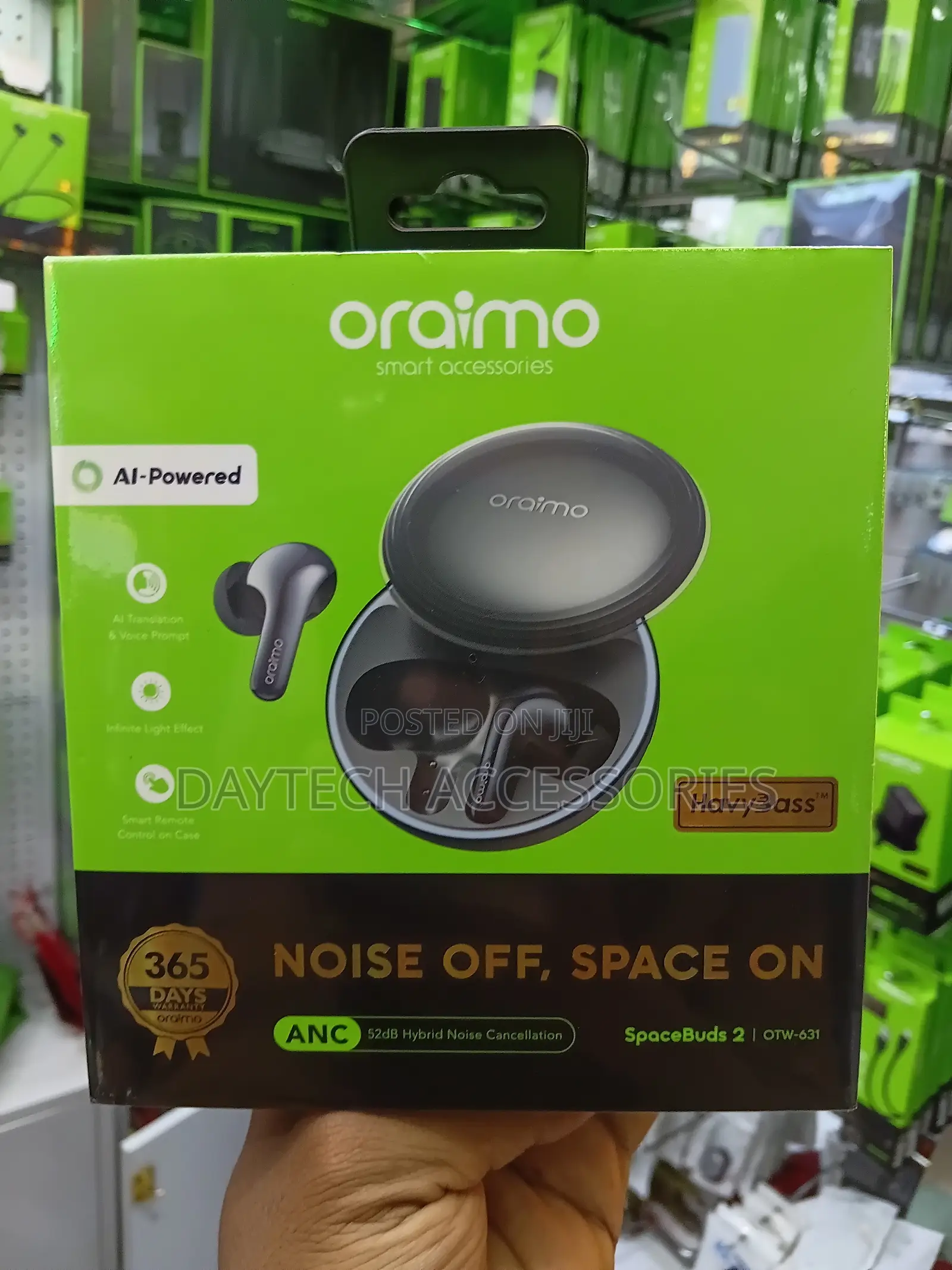 Oraimo SpaceBuds 2 (Model OTW-631) High-Performance Wireless Earbuds.
