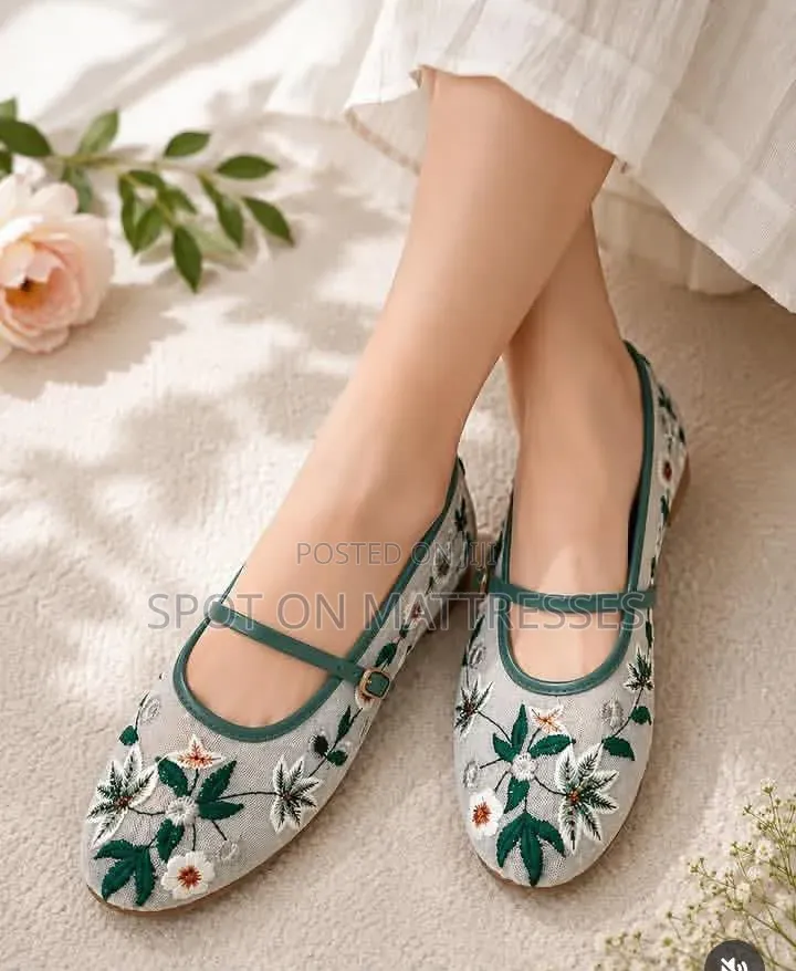 Now Available! Zara Floral Ballerina Shoes for Ladies. Size 36-42.