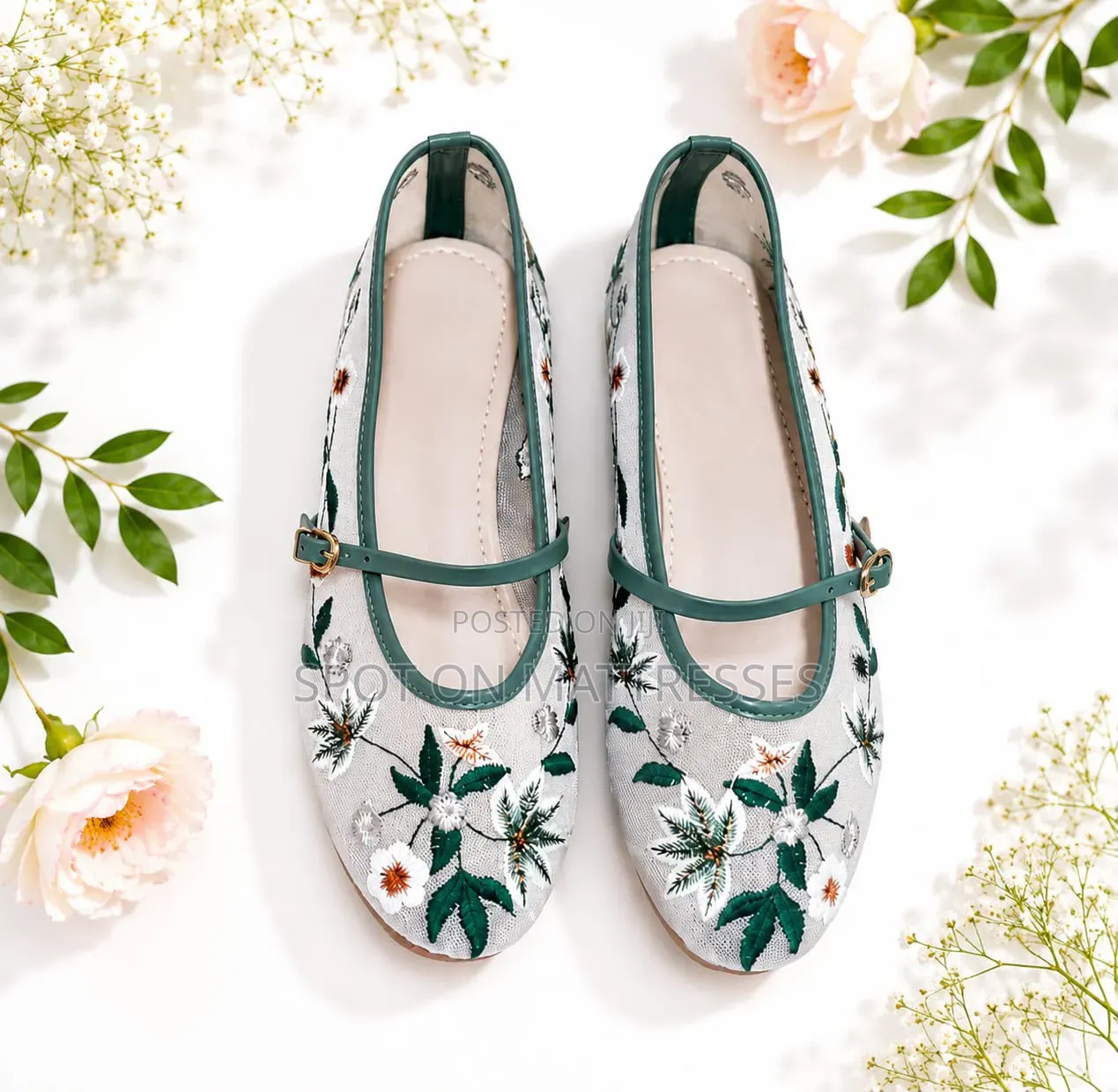 Now Available! Zara Floral Ballerina Shoes for Ladies. Size 36-42.