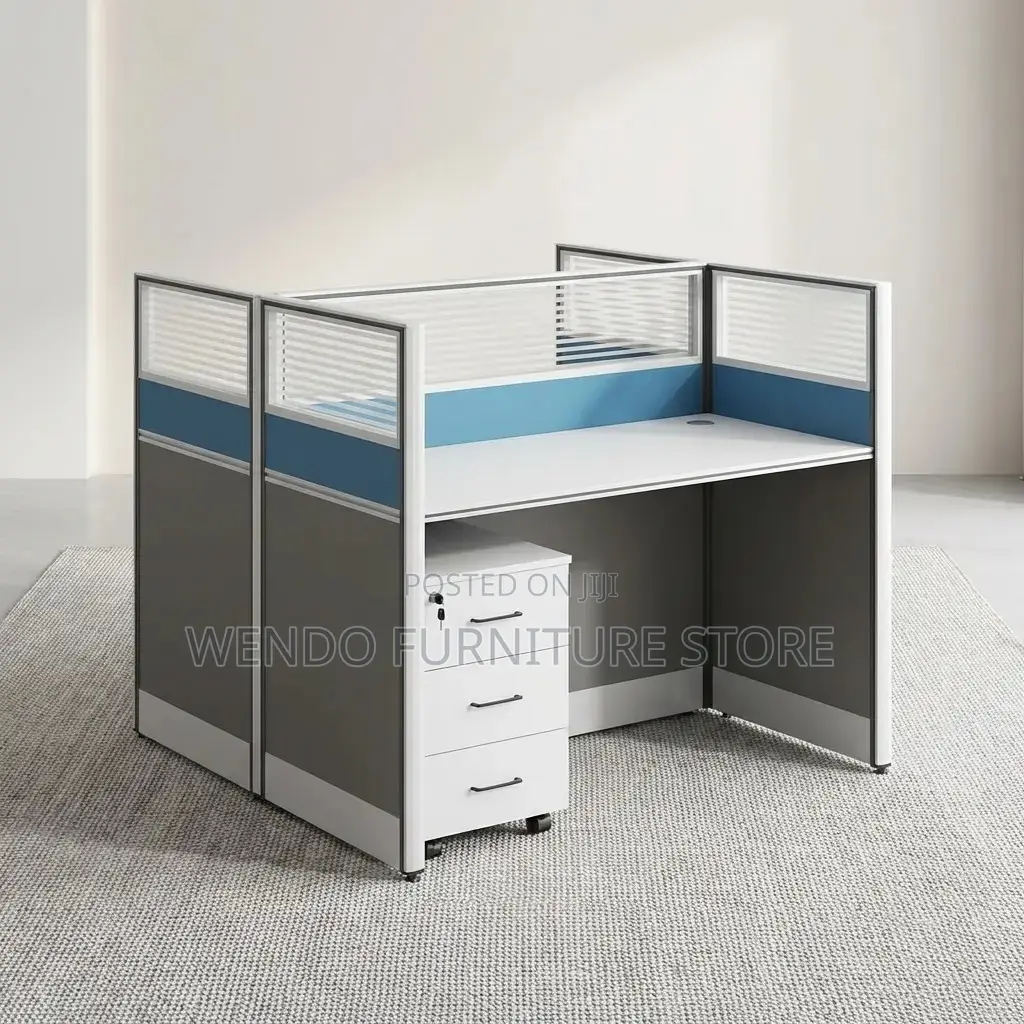 Office Workstation; Two Users Employees Practical Office Workstations