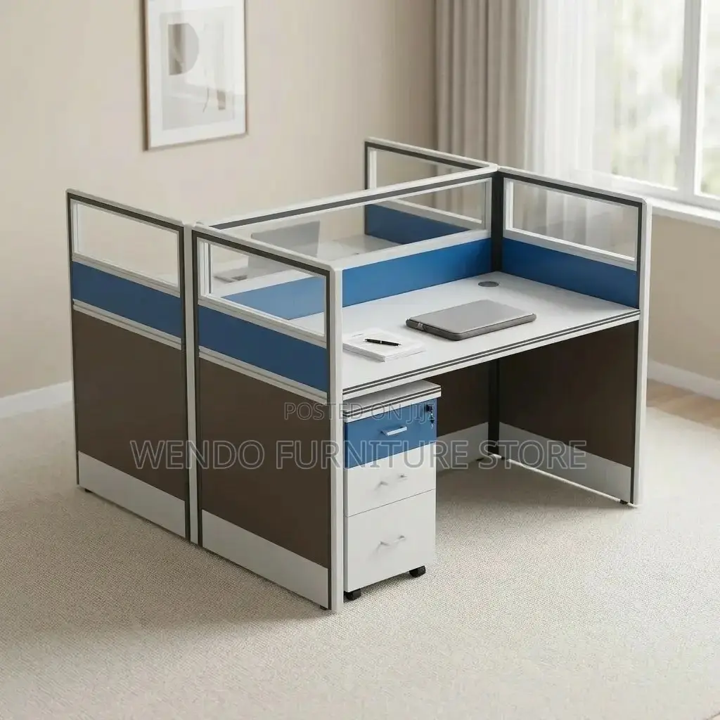 Office Workstation; Two Users Employees Practical Office Workstations