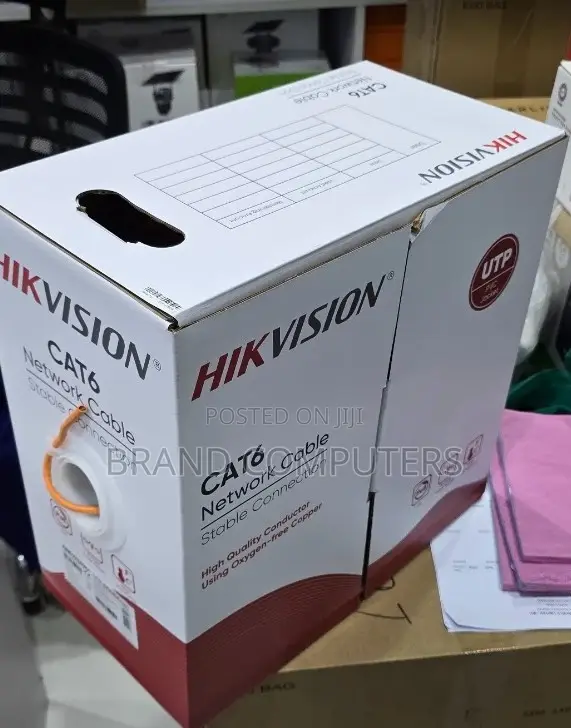 Hikvision CAT6 Pure Copper Ethernet Cable (305m) Full Copper Ethernet