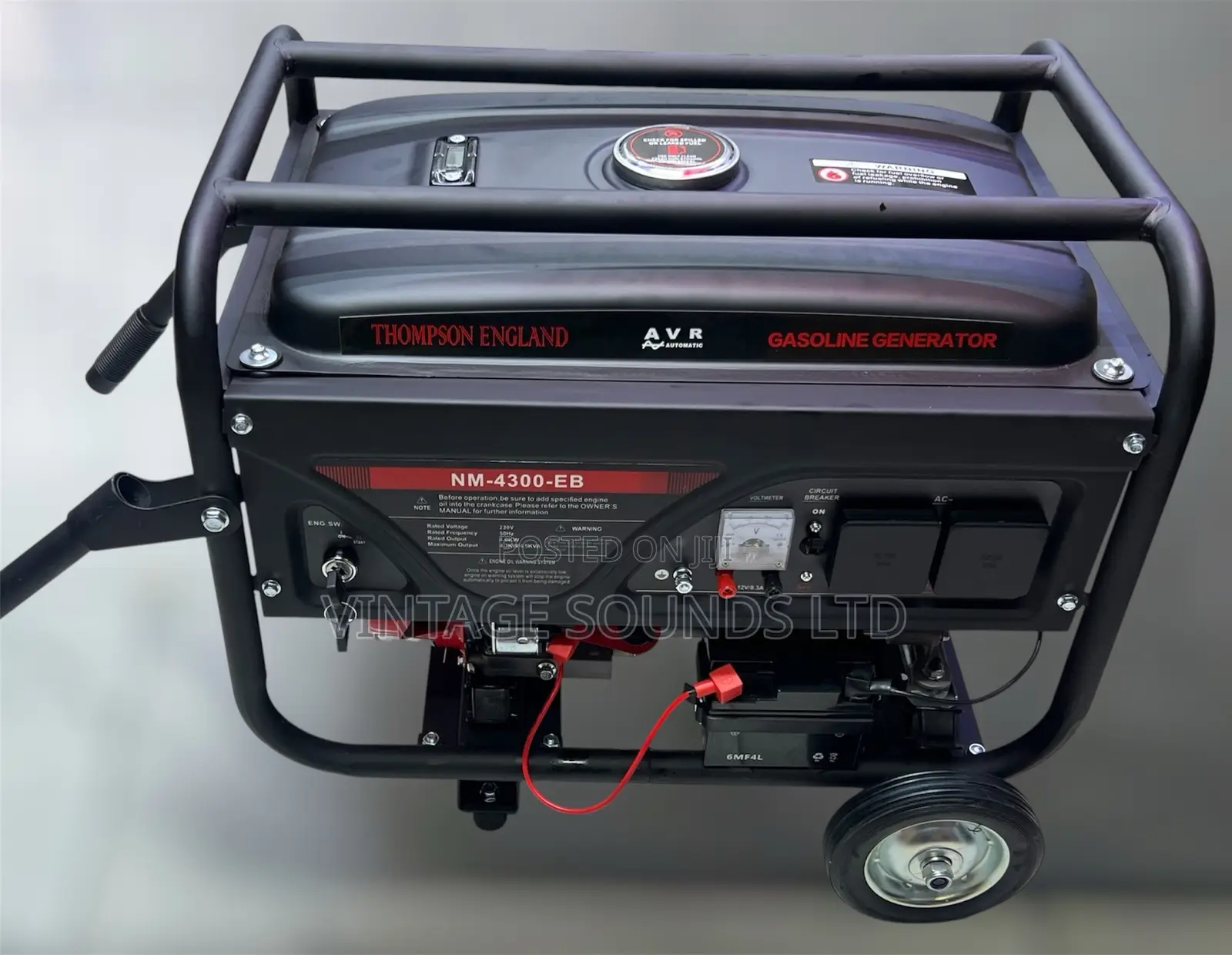 4.5 kVA Gasoline Generator – Thomson NM-4300EB (Electric Start)