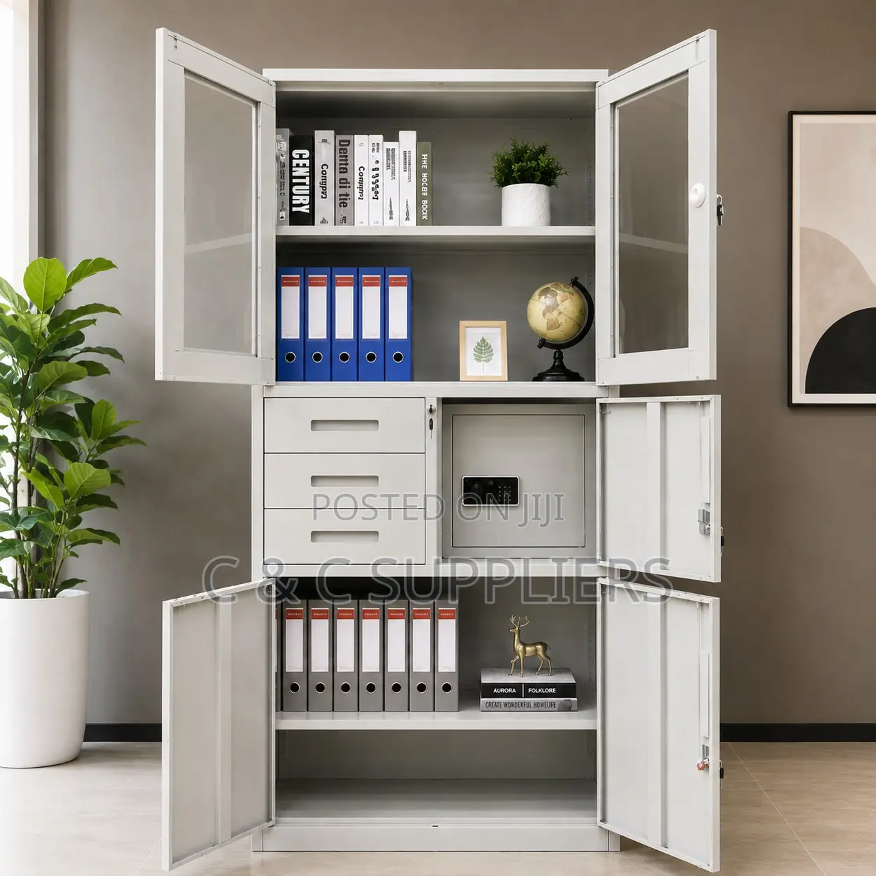 2-Swing Door Safe Filling Cabinet