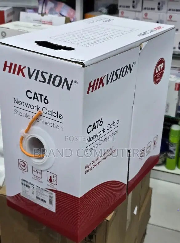 Hikvision Cat 6 Network Ethernet Cable Full Copper