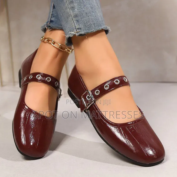 Mary Jane Buckle Flat Shoes. Sizes 36-41. Nationwide Delivery!