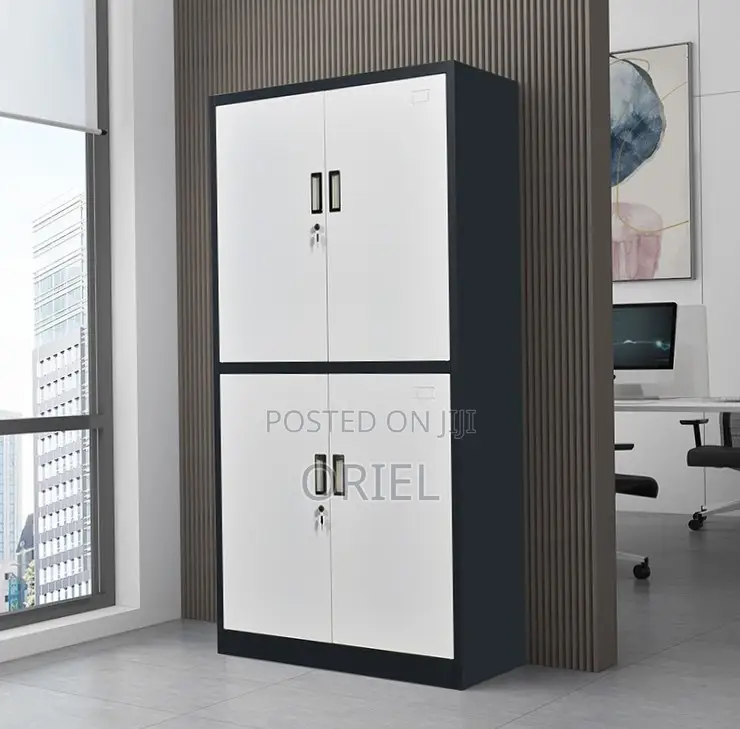 Office Cabinet : Office Steel 4 Doors File Storage Cabinet