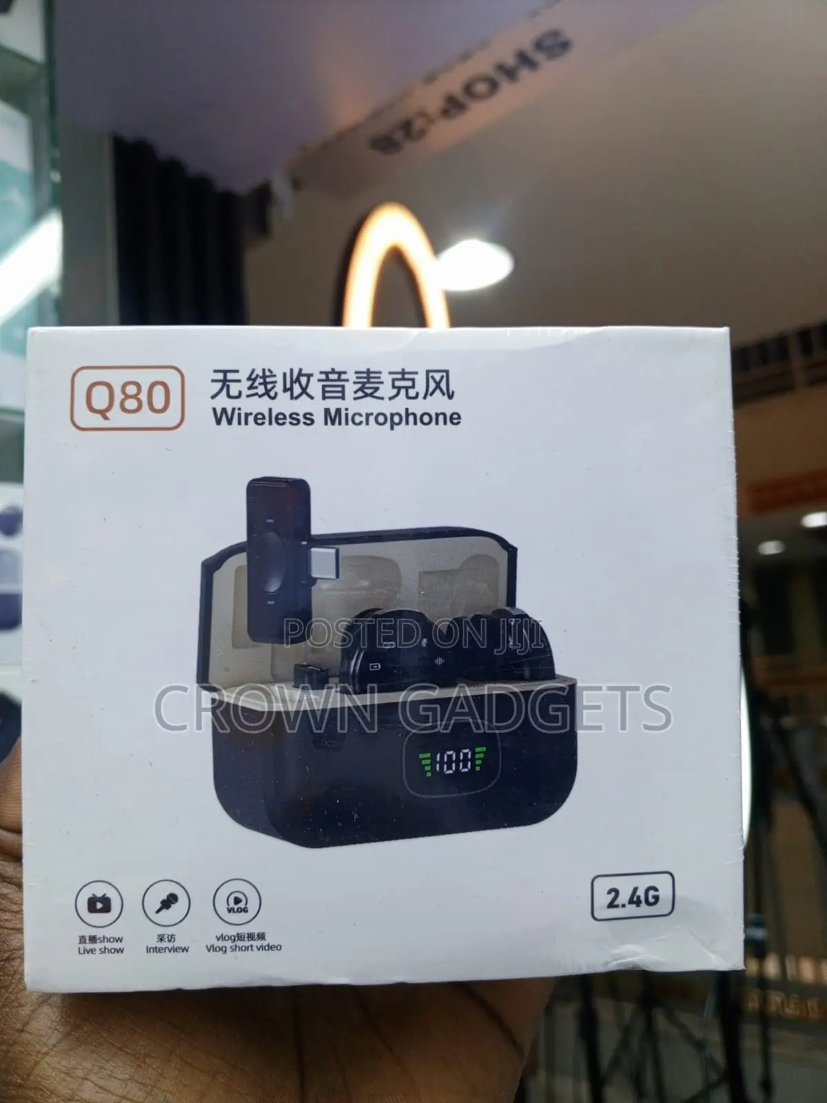 Q80 Mini Wireless Microphone Kit for Vlogging Live Streaming