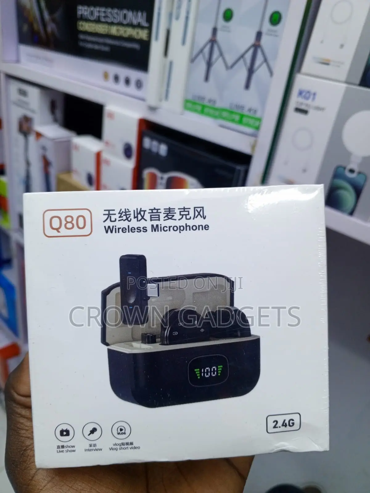 Q80 Mini Wireless Microphone Kit for Vlogging Live Streaming
