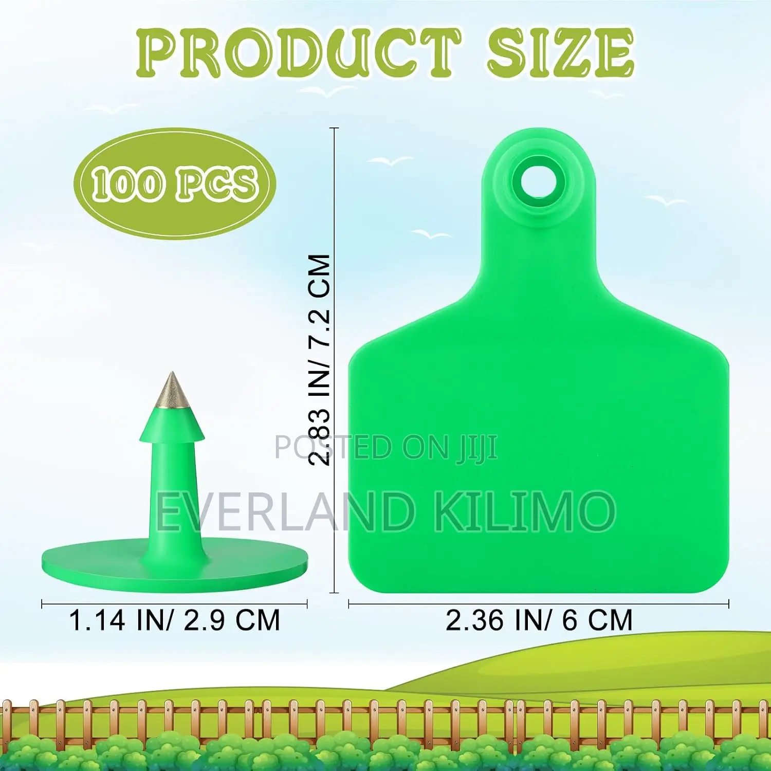 Large Visual Ear Tag