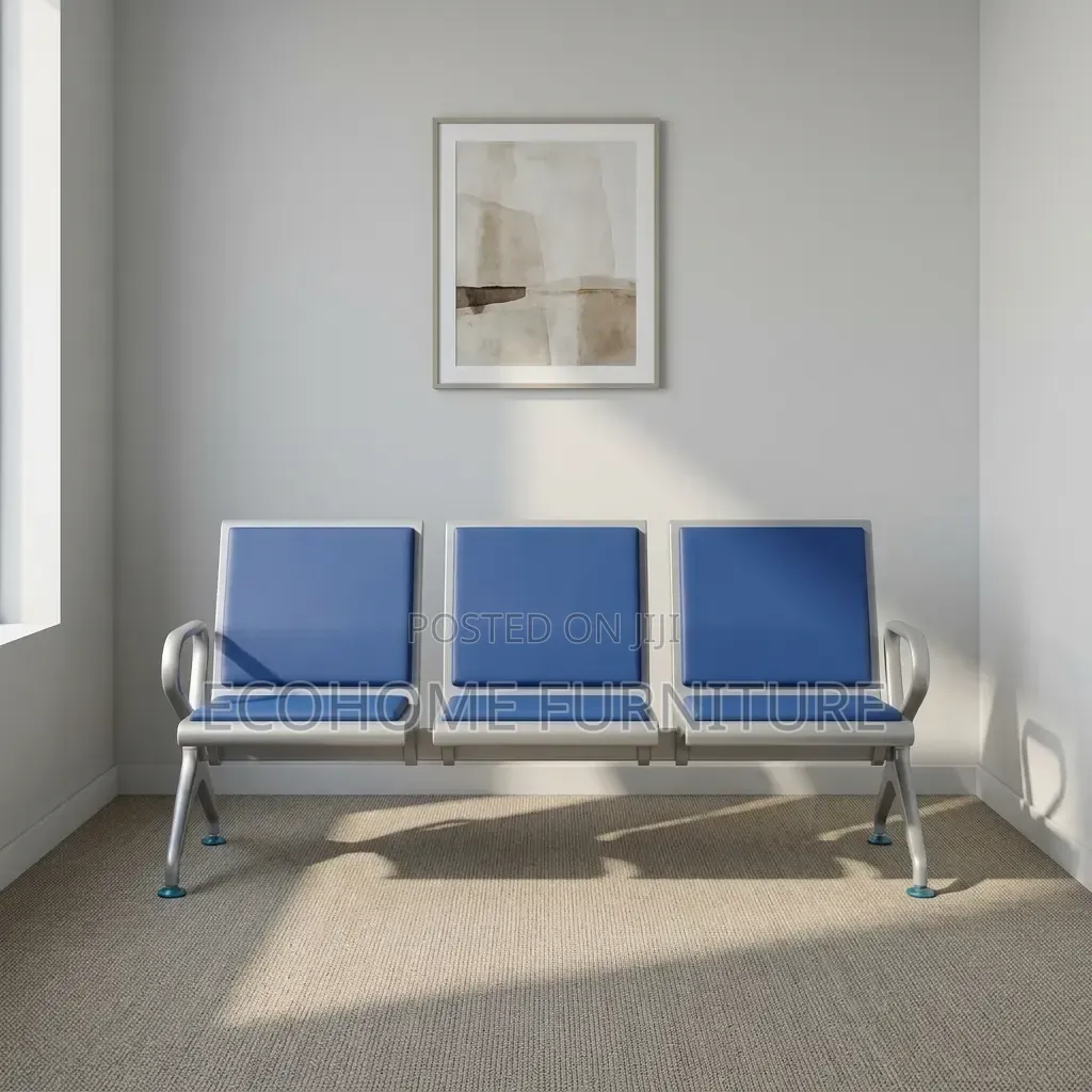 Reception Bench – Modern 3 Seater Waiting Room Chair