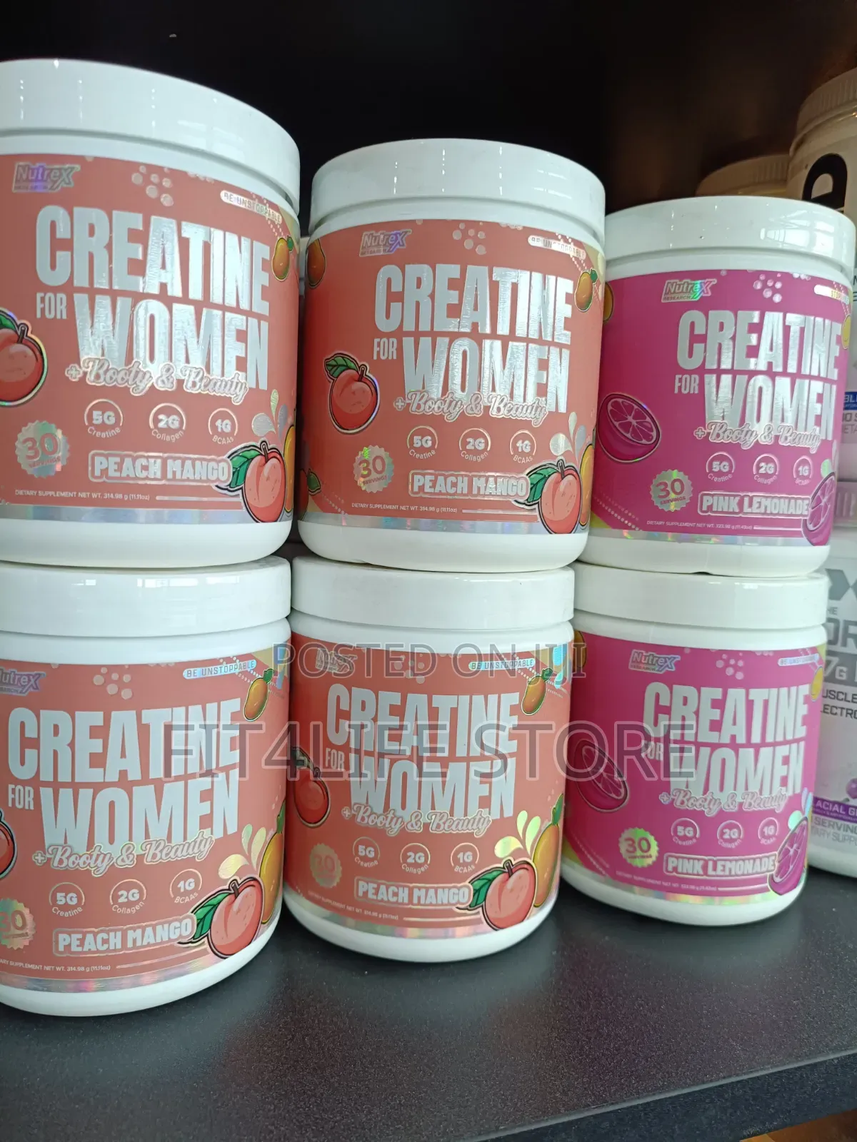 Nutrex Creatine for Women – 5g Creatine + Collagen + BCAAs