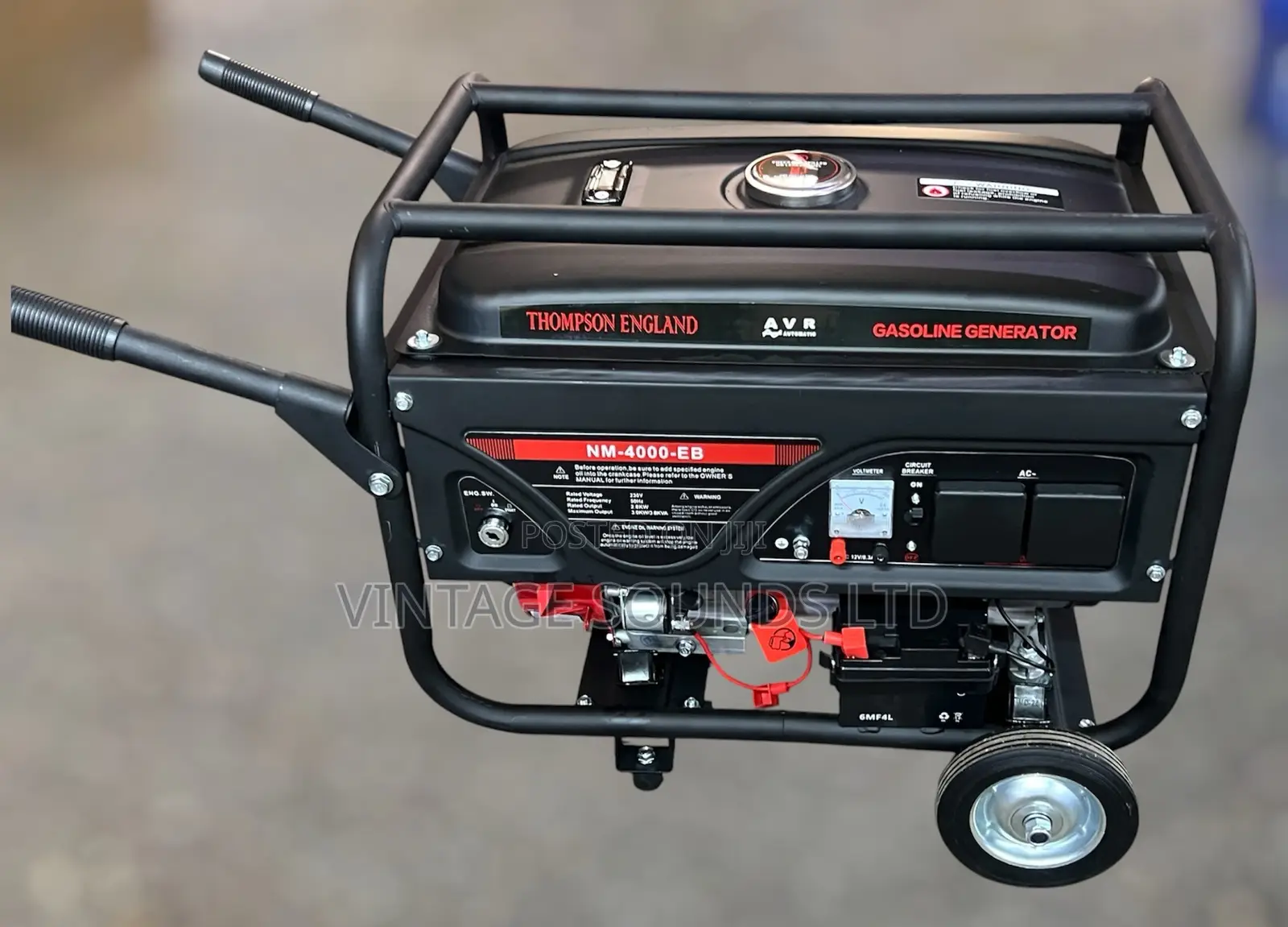 Thompson England 4.0kVA Gasoline Generator (NM-4000EB) With Wheels