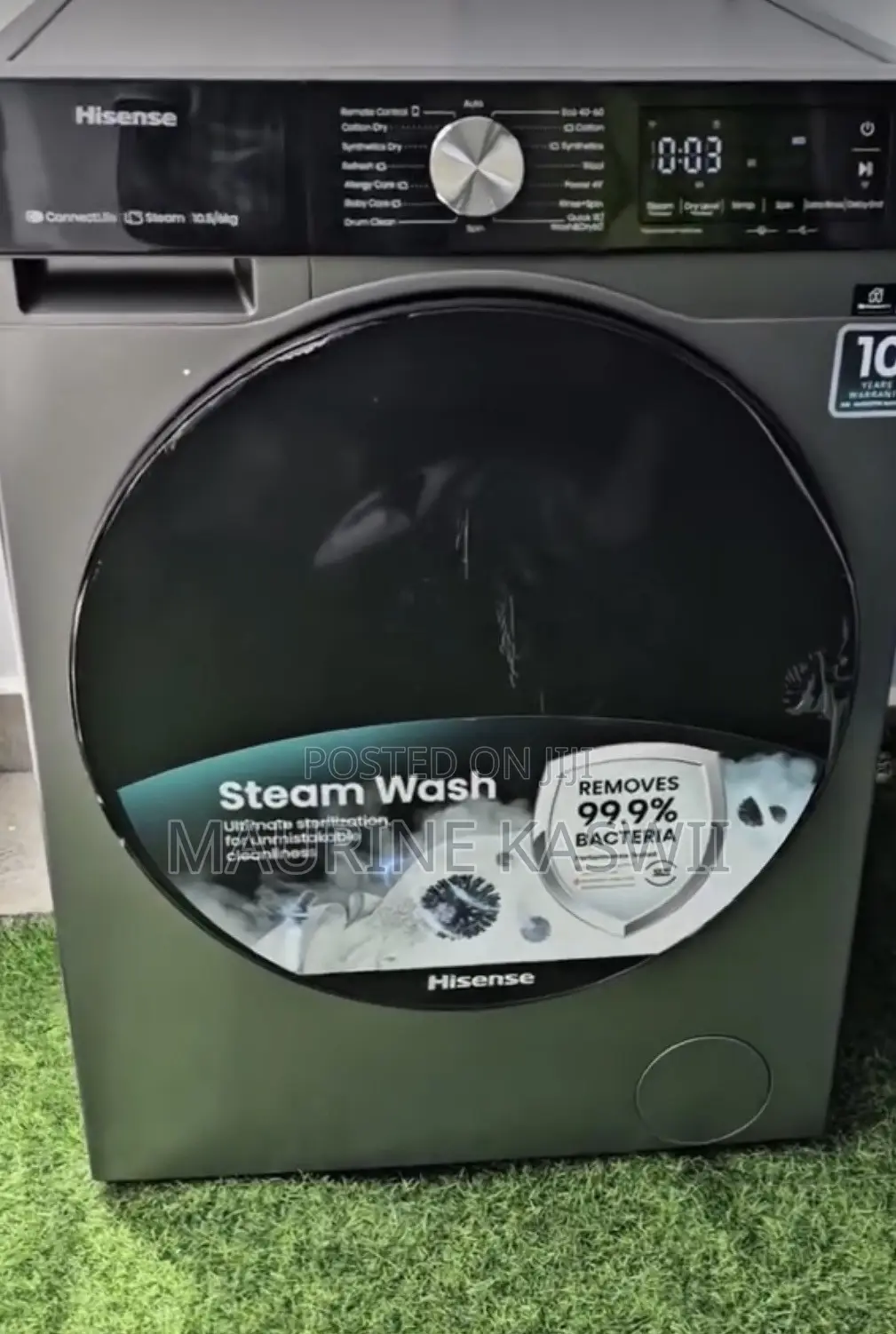 Hisense 10.5kg Inverted Motor Technology Washer Machine