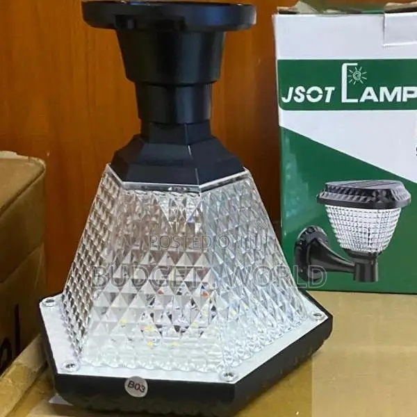 . Solar Gate Fence Pathway Lantern