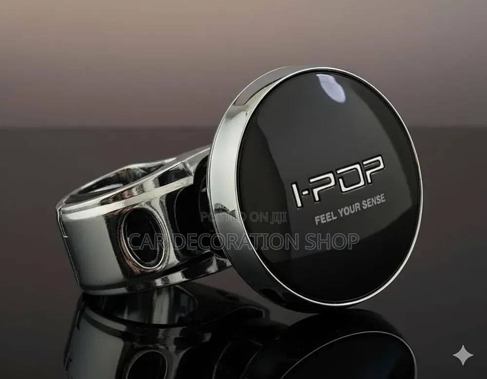 Black I_pop One Handed 360% Steering Control Spinner Knob