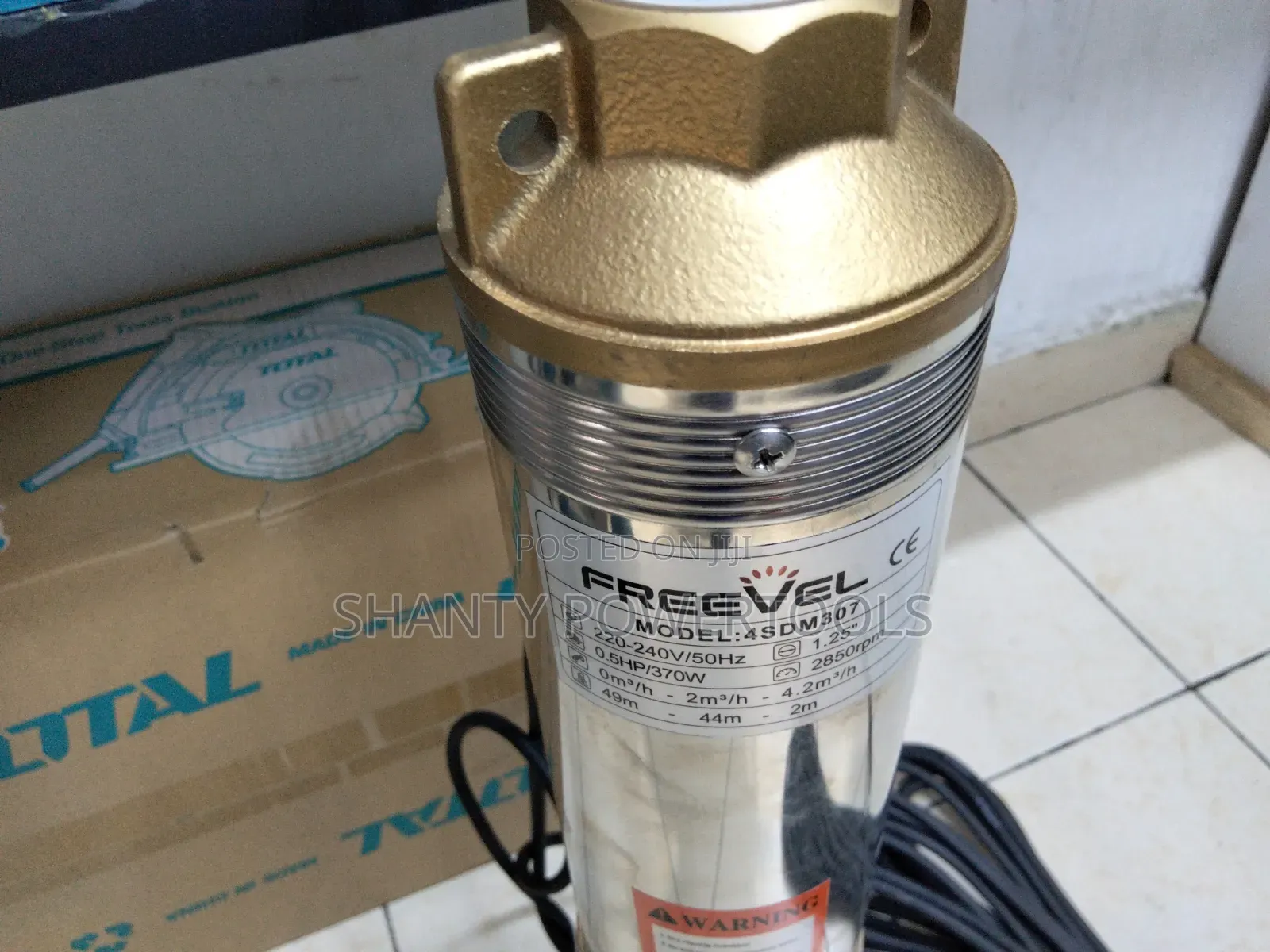 Submersible Water Pump 0.5hp 49m