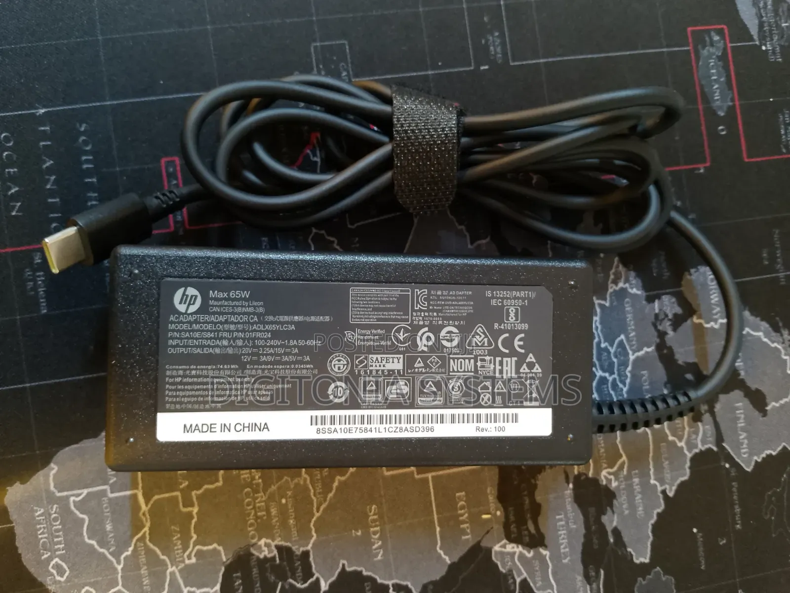 HP Type-C Laptop Adapter With Flower Cable