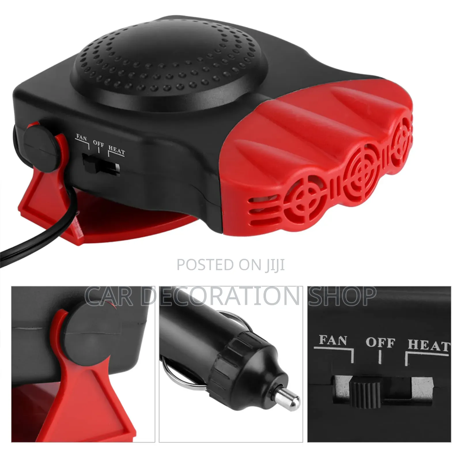 200w Dashboard Mounted Windscreen Defroster Clears Frost,mist,fog
