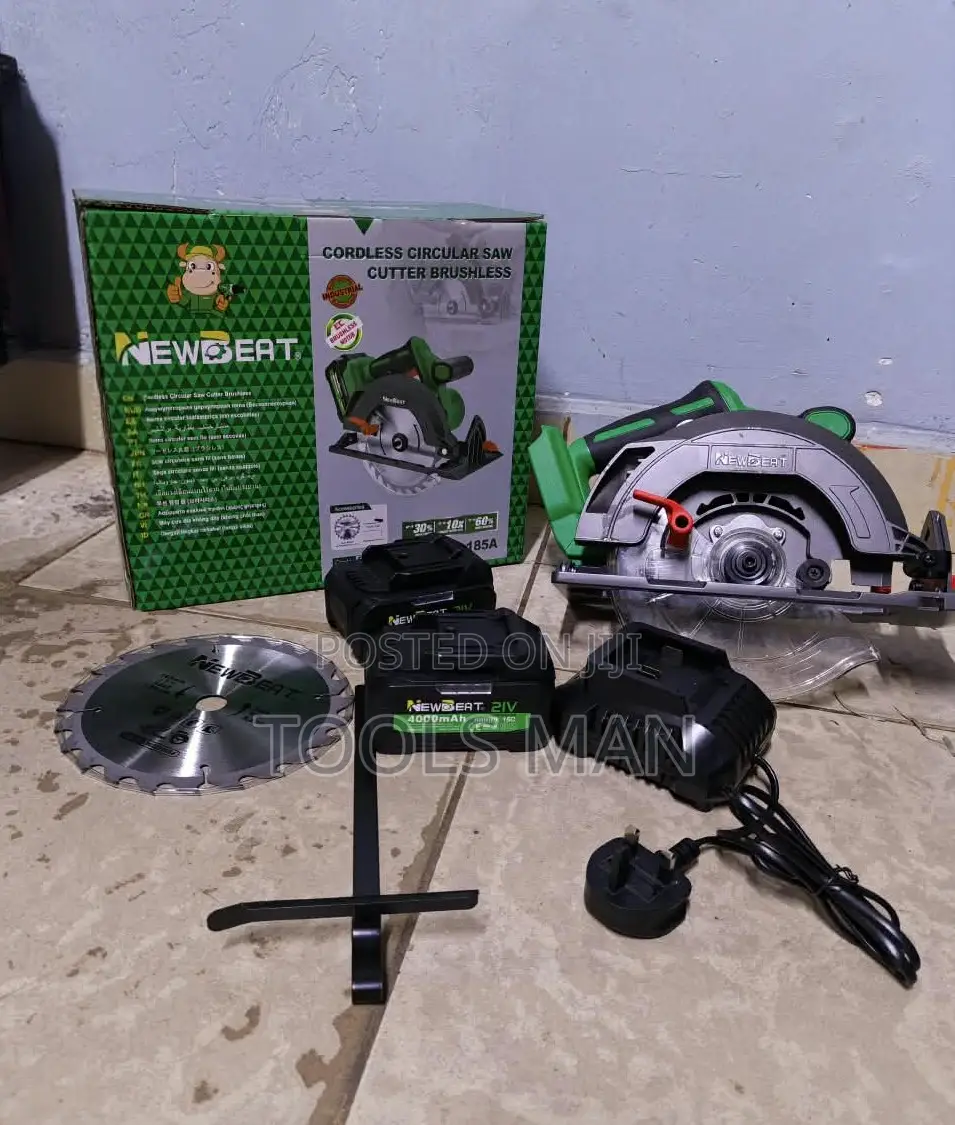Circular Saw Cordless NEWBEAT 21V Brushless(NBT-CCSM-185a) 2 Batteries