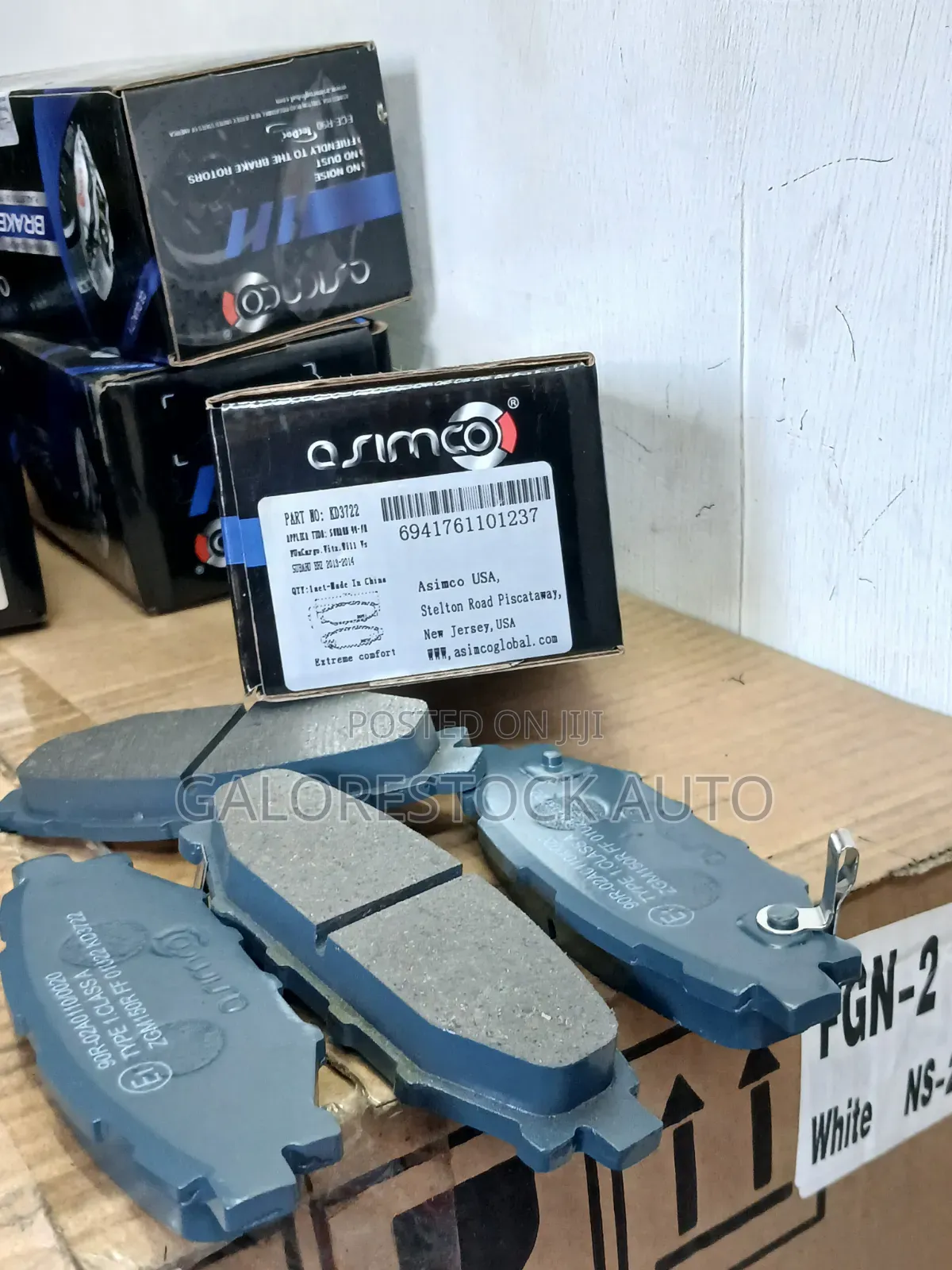 Asimco Kd3722 Subaru Legacy Forester ,Imprezza, Xv BRZ Rear Breakpads