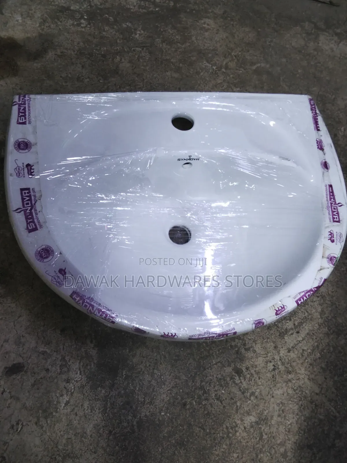 White Wall Hung Basin With Pedestrial Stand