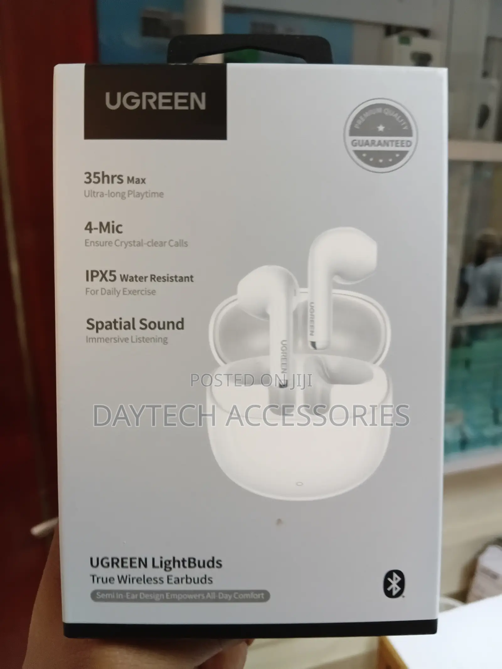 The UGREEN LightBuds True Wireless Earbuds in White