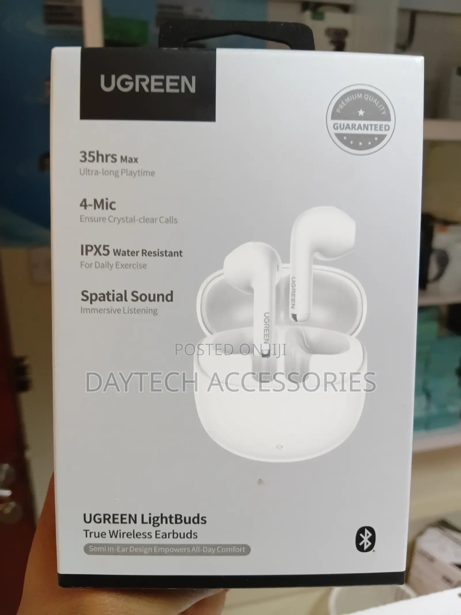 The UGREEN LightBuds True Wireless Earbuds in White