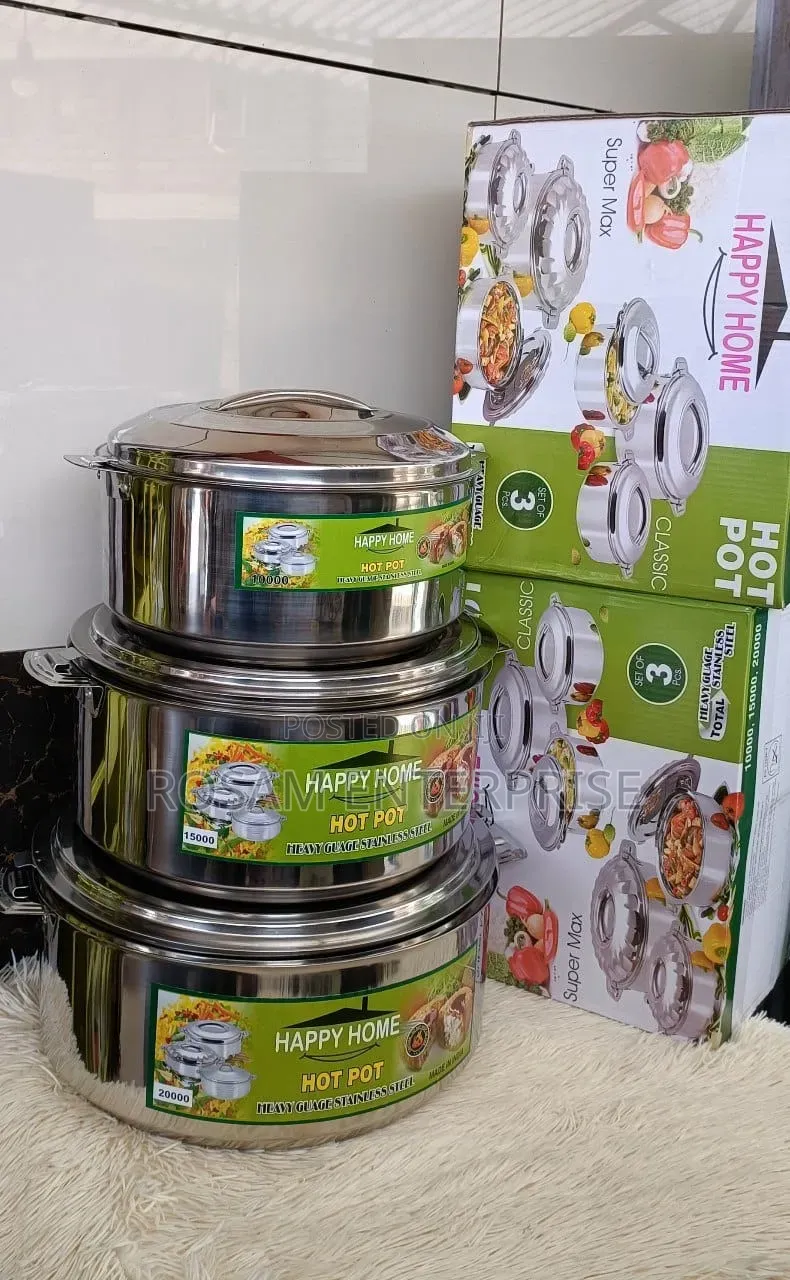 Happy Home Hot Pots 
Big Sizes