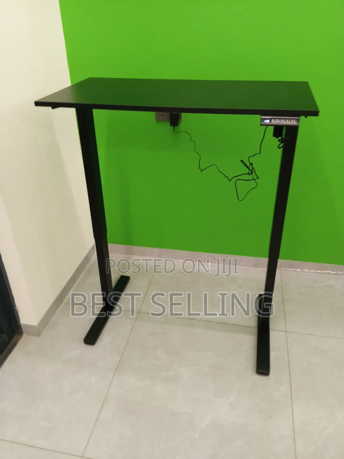Modern 1.2 MTRS Black Adjustable Height Desk