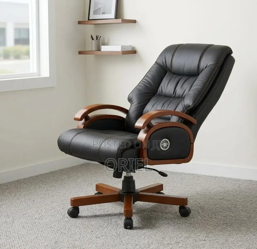 Office Chair : Ergonomic Recliner Manager Leather Chair