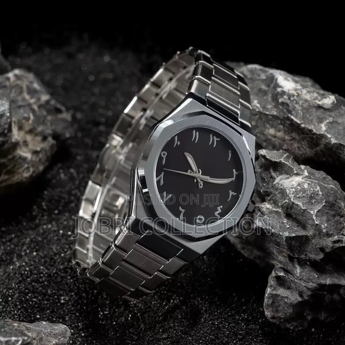 Silver Arabic Aura Gents Watch