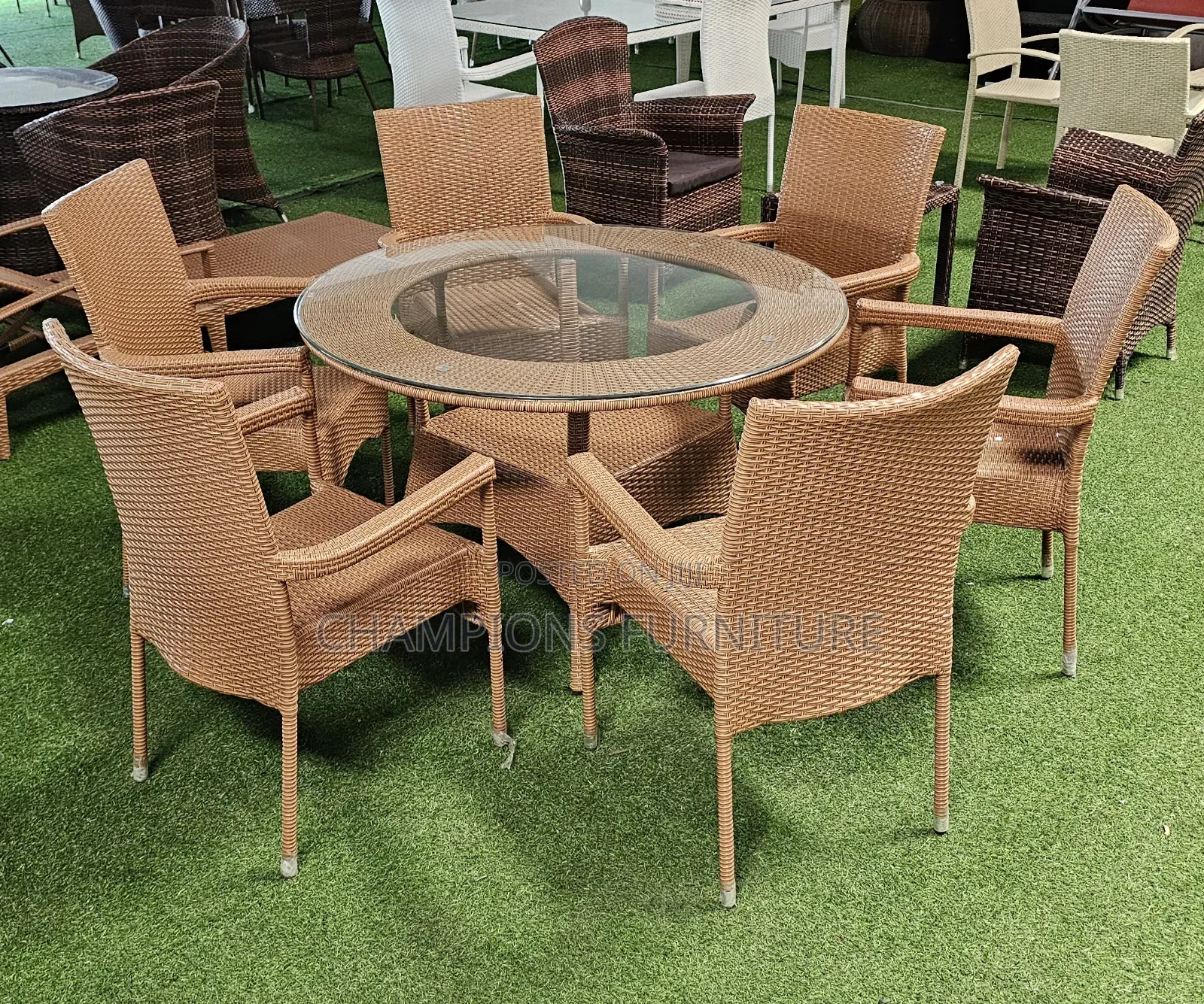 Bright 6-Seater Rattan Set
