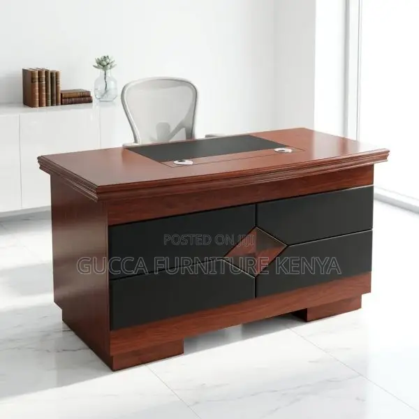 Imported Mahogany Desk With Drawers-1400mm