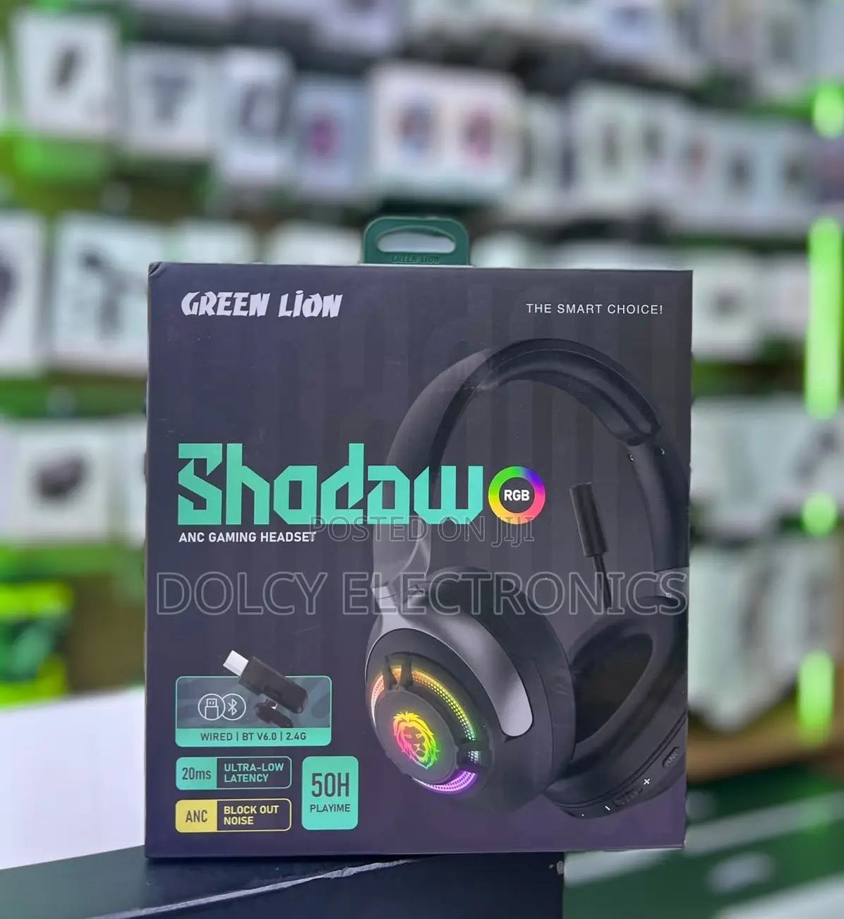 Green Lion Shadow Anc Gaming Headset