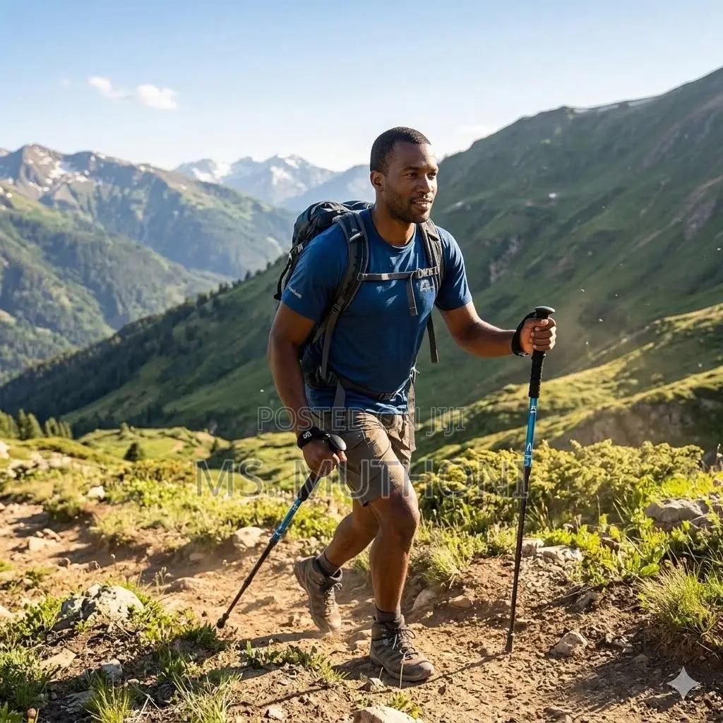 Telescopic, Multi-Section Design Trekking Stick