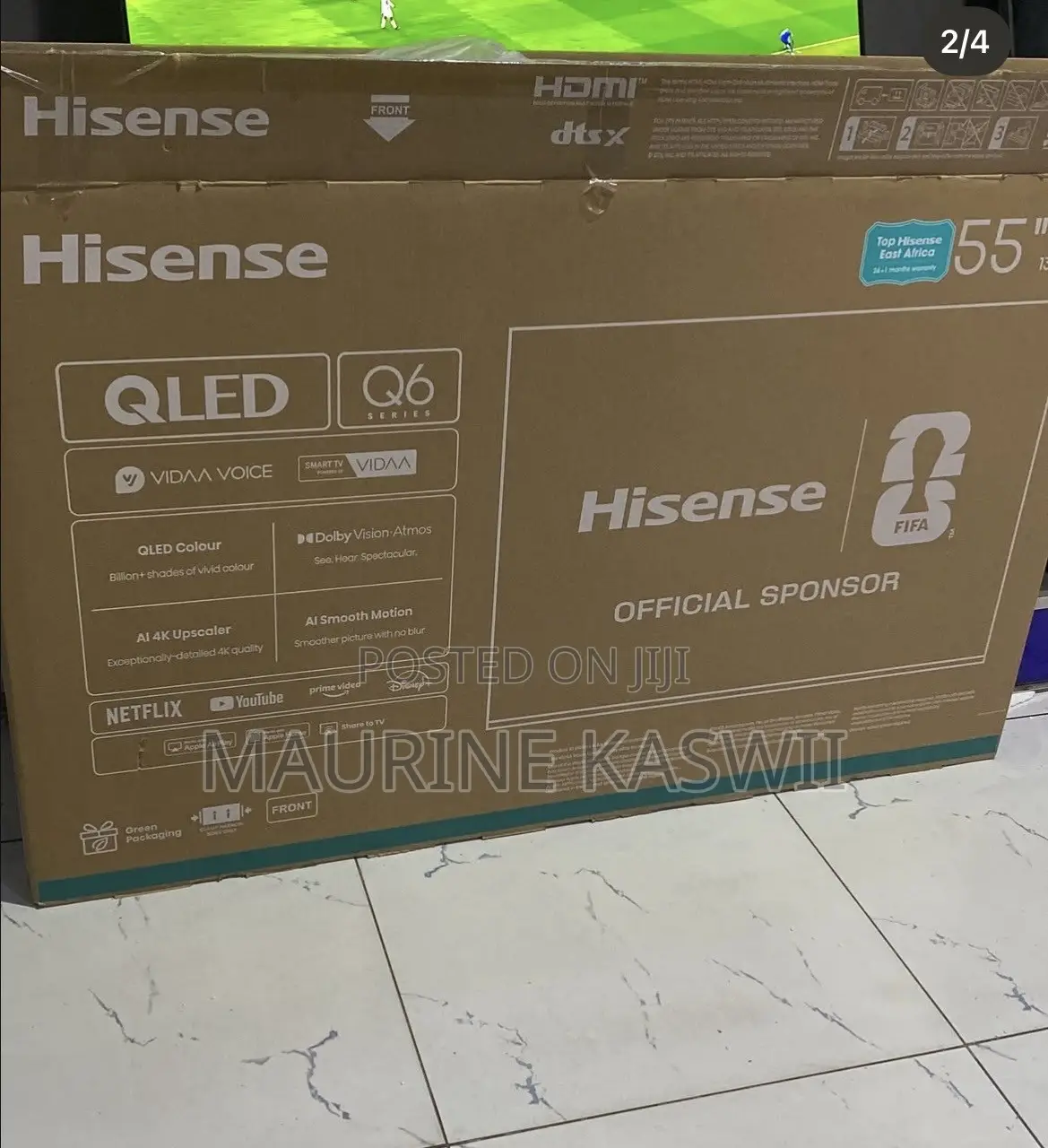 Hisense 55′′ 55Q6Q Qled Vidaa Smart