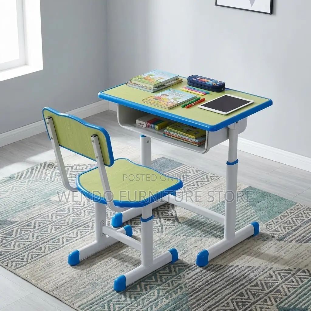 Home Desk; Adjustable Home Schooling Study Desk Chair Set