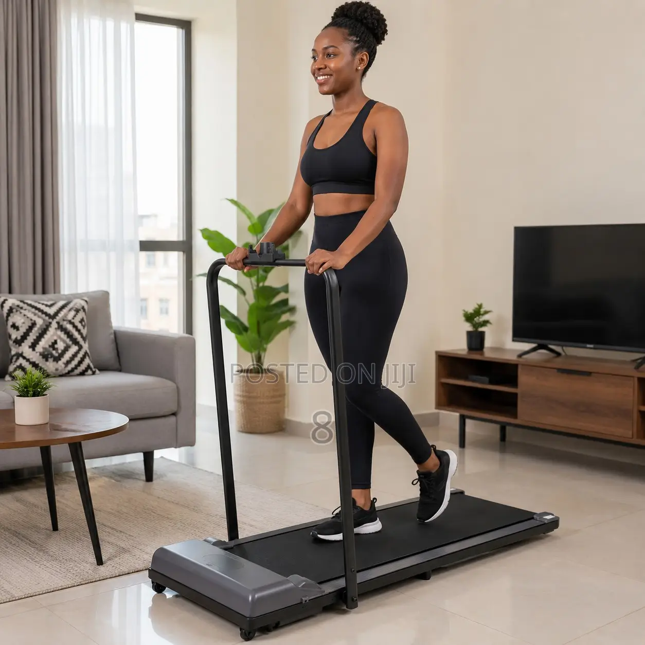 Compact Home Treadmill for Walking and Exercise