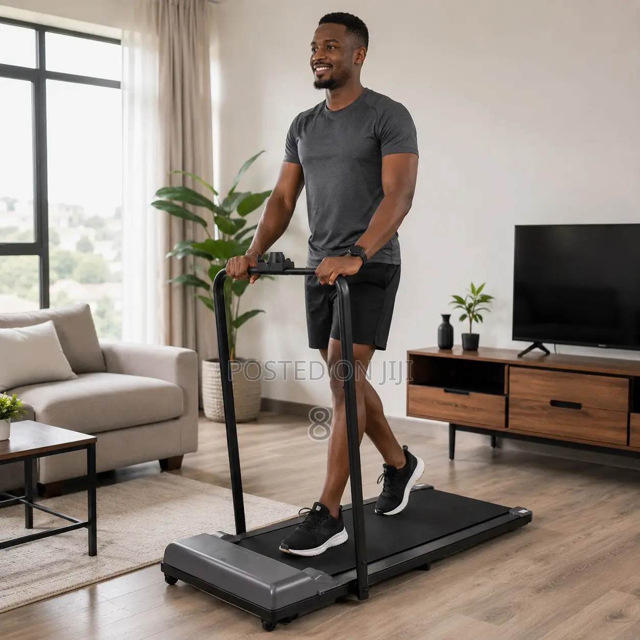 Space Saving Walking Pad Treadmill With Handle