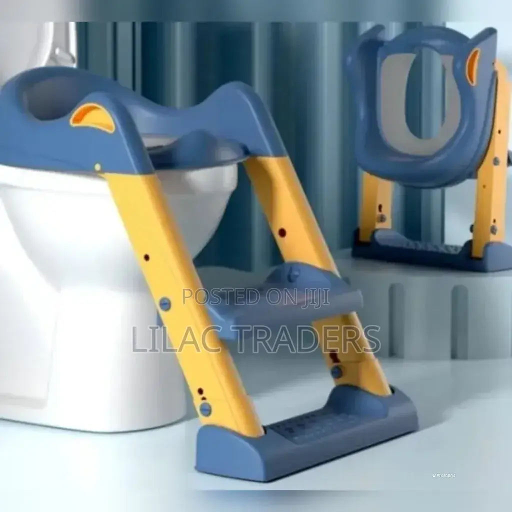 Adjustable Baby Toilet Trainer With Folding Steps