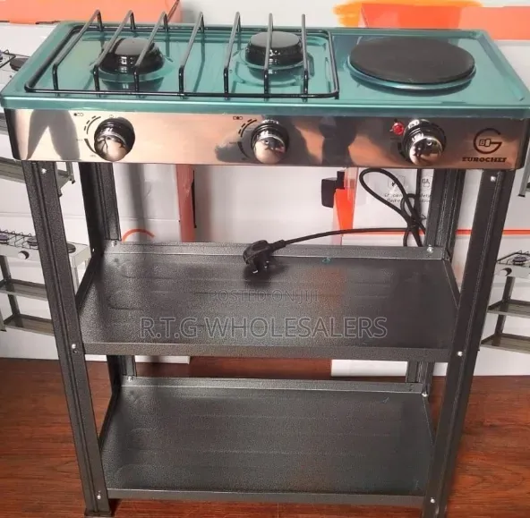 Eurochef Deluxe Gas Stove (Model: EC-6073 2+1)
1.Hybrid Burner
