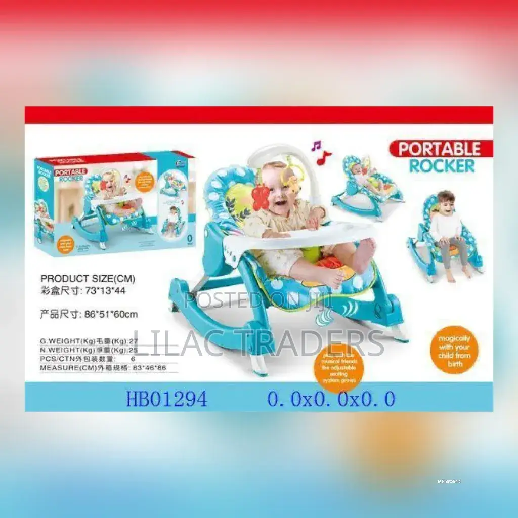 Portable Rocking Chair Blue